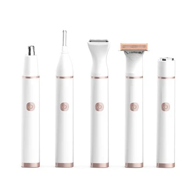 Lady Shaver Socraigh 5 i 1 Trimmer Comhlachta Facial